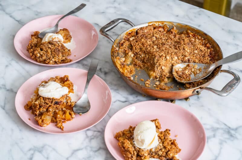 Miso Honey Apple Crumble